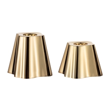 Candle holder 50+65mm brass 2 set
